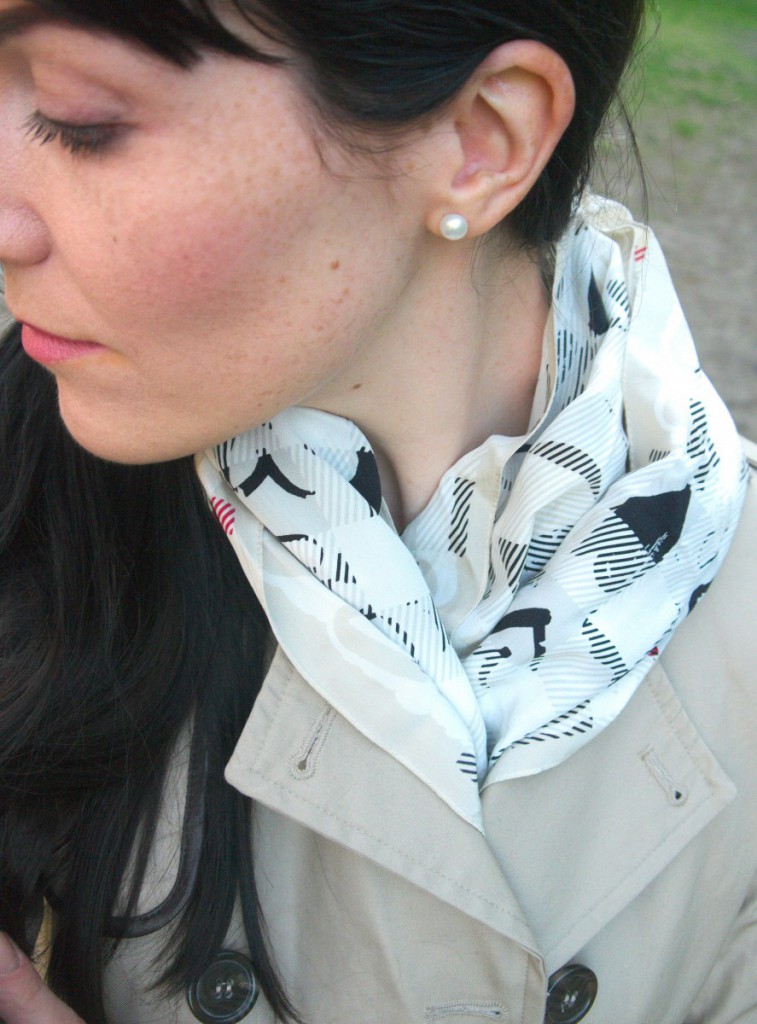 Burberry Heart Print Silk Scarf Ans Freckles