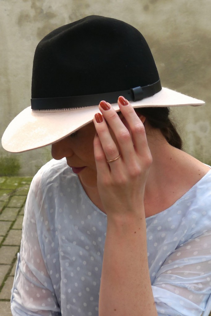 H&M Fedora Hat | trend It Up nail polish