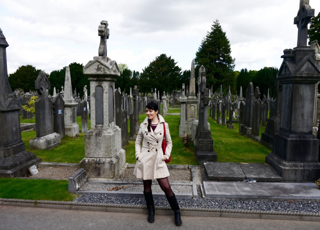 Celtic cross forest at Glasnevin Cemetery