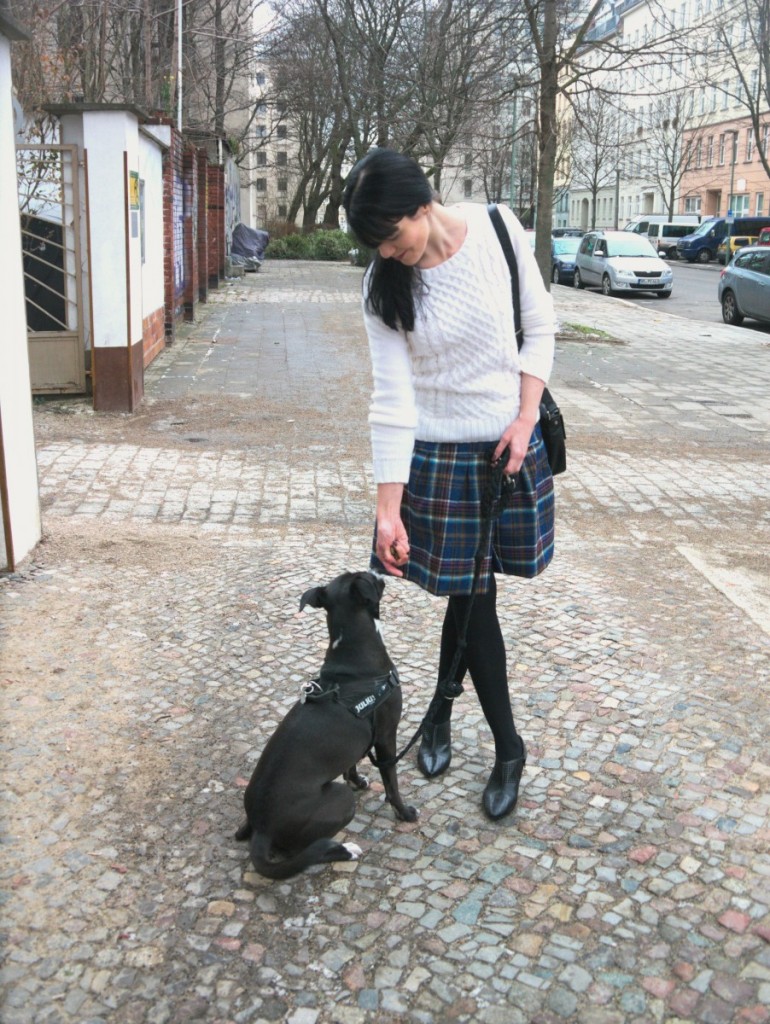 classic check skirt