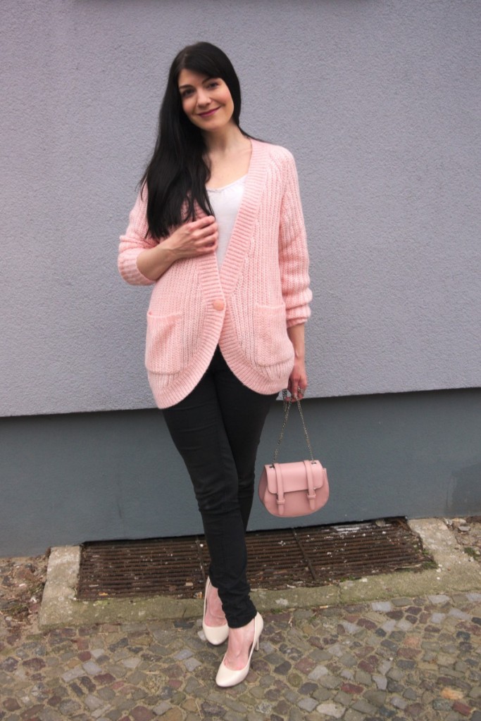 mint&berry cardigan in rose quartz