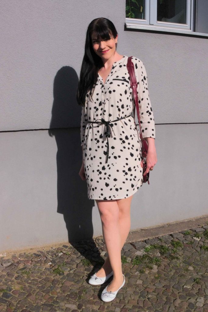 Dalmatian Print Shirt Dress