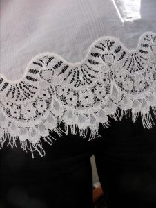 lace blouse detail