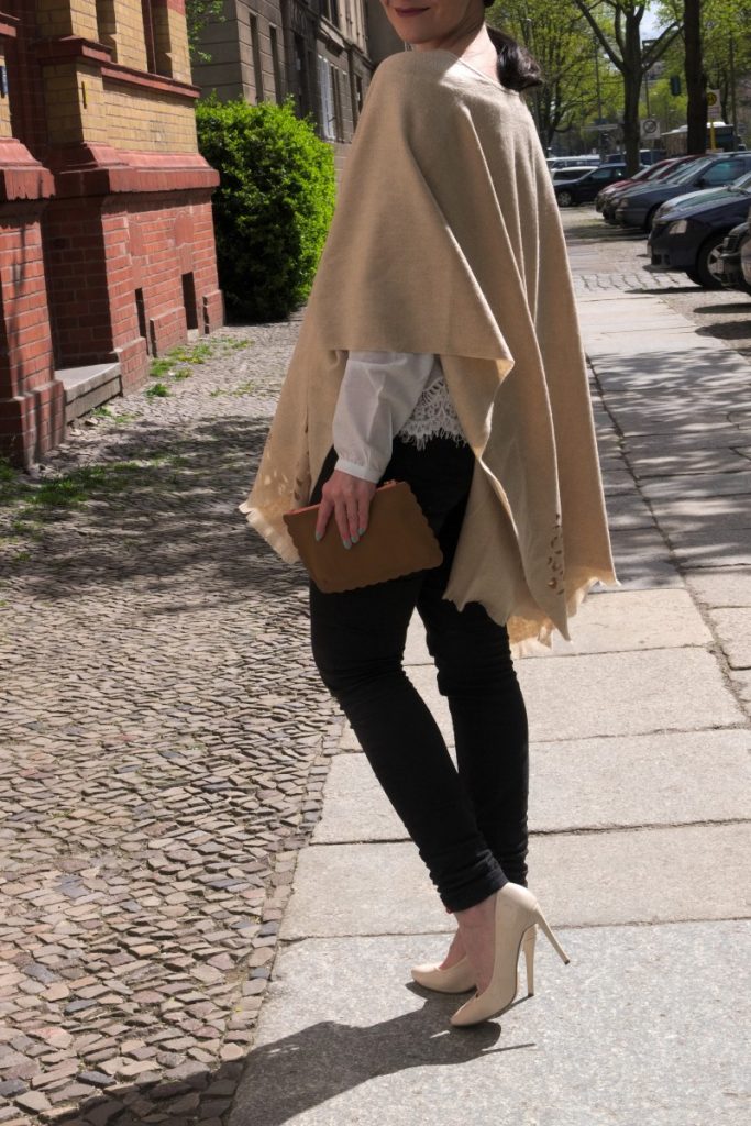 Fraas laser cut poncho and Boden pouch