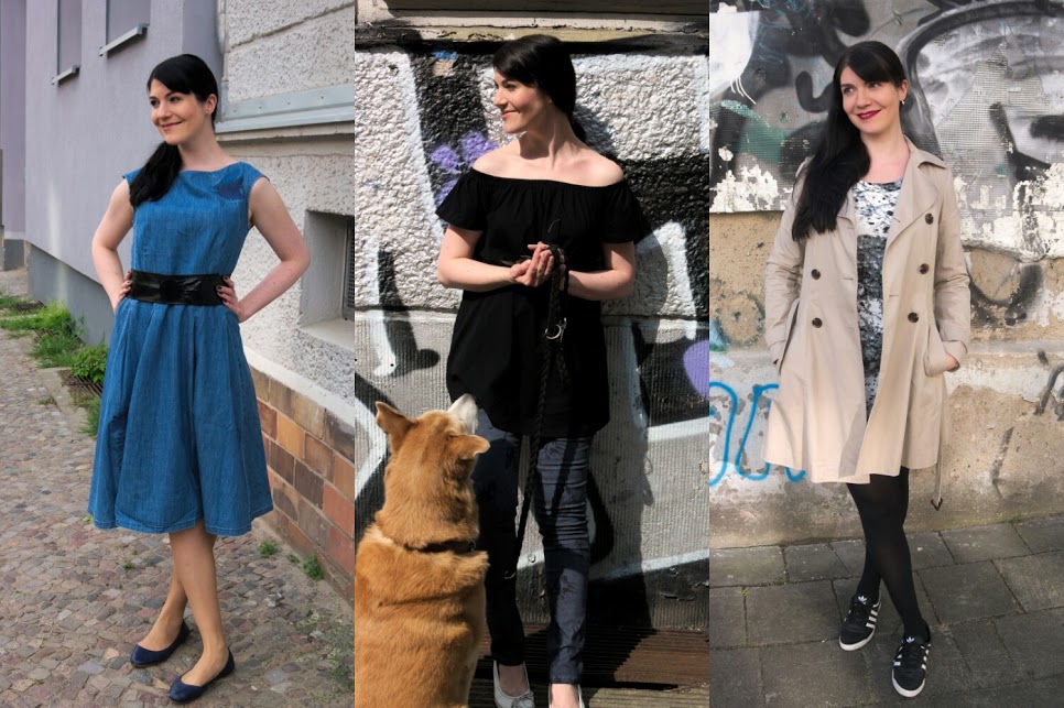 outfit recap may 2016 with denim midi dress