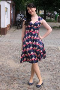 flamingo sixties style dress