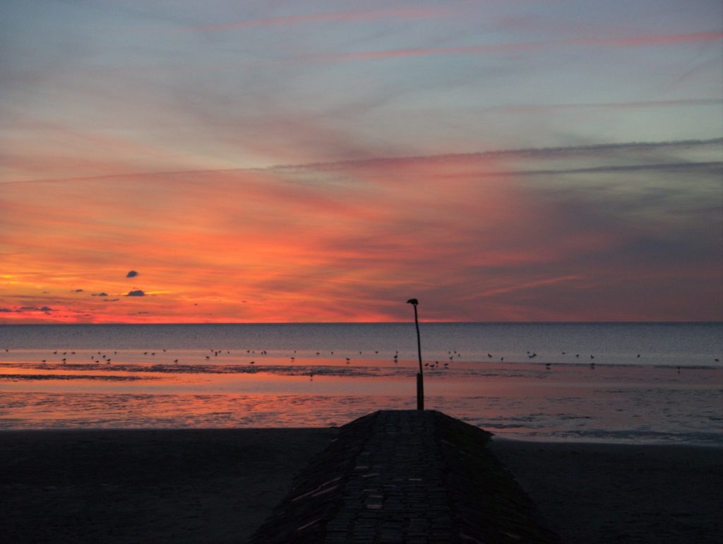 sunset over the Wattenmeer