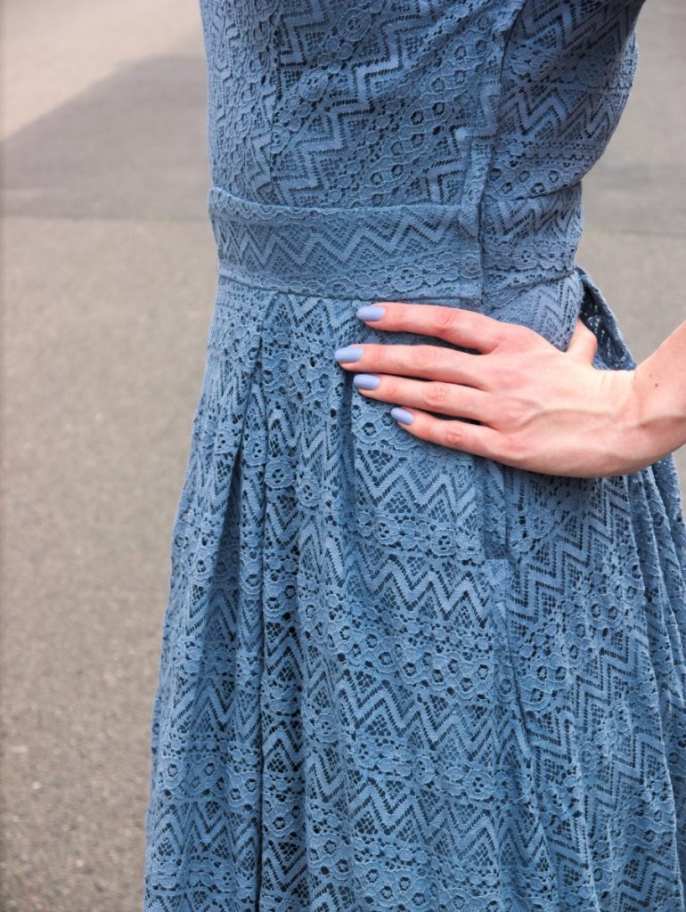 blue lace dress 