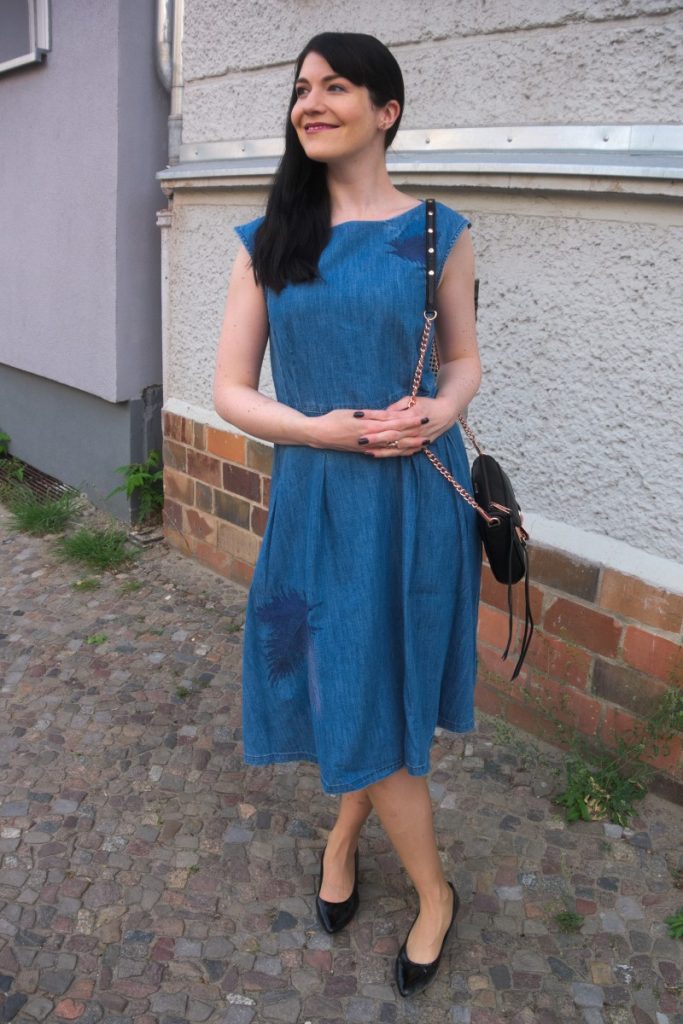 retro denim dress