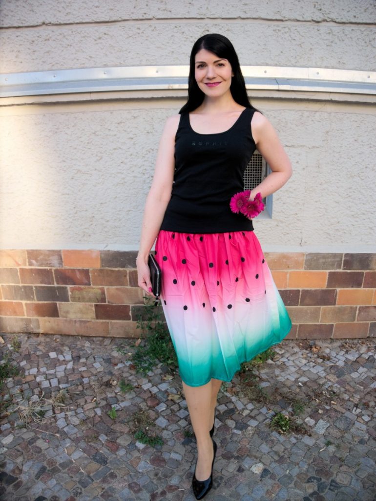 watermelon skirt outfit