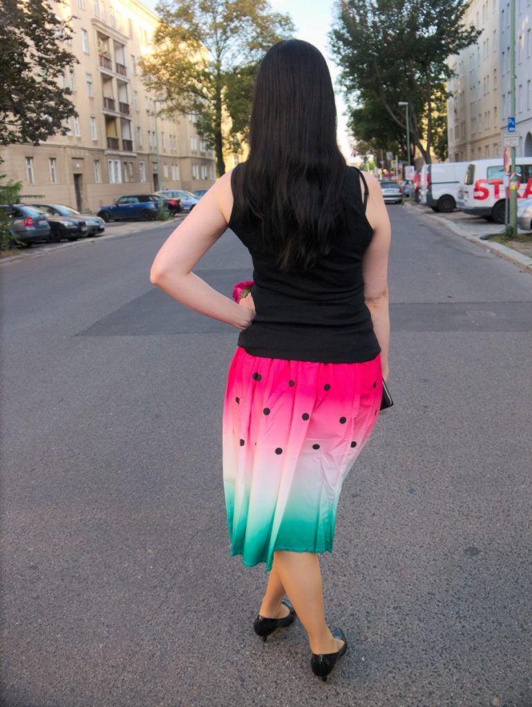 watermelon skirt outfit