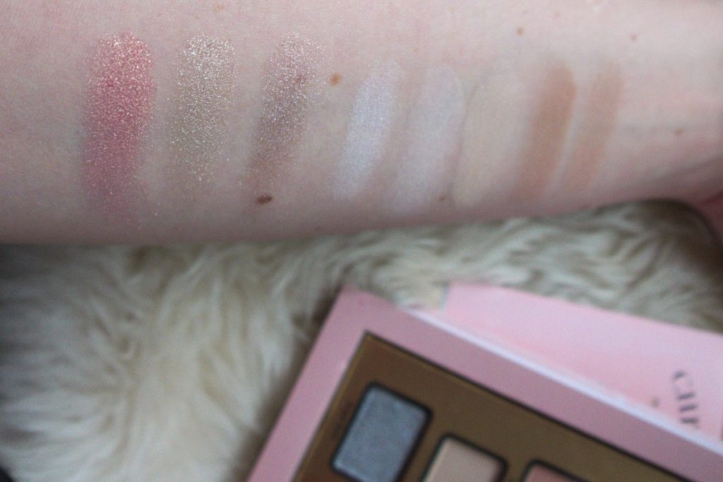 TooFaced The Chocolate Shop Palette nude swatches