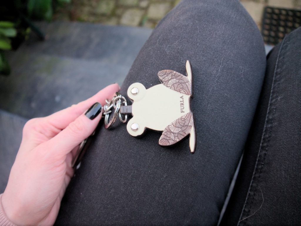 cute Furla frog keyring