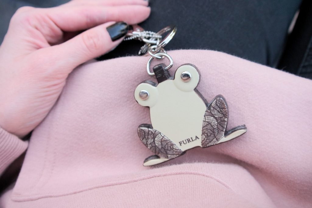 Furla frog keyring